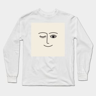 Wink (Off White) Long Sleeve T-Shirt